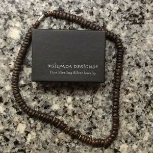 Silpada Wood disc Necklace